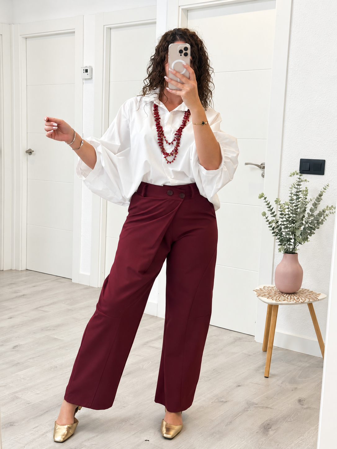 PANTALÓN ÁNGELA BURDEOS