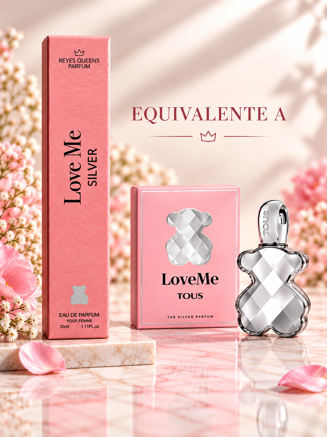 MINI PERFUME LOVE ME SILVER (TOUS) 33ml - REYES QUEENS