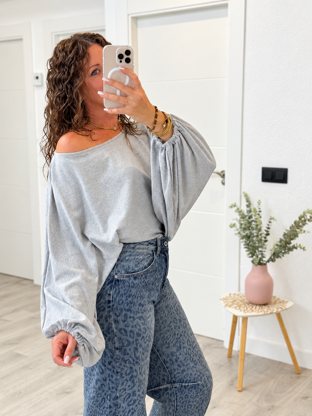 CAMISETA AROA GRIS
