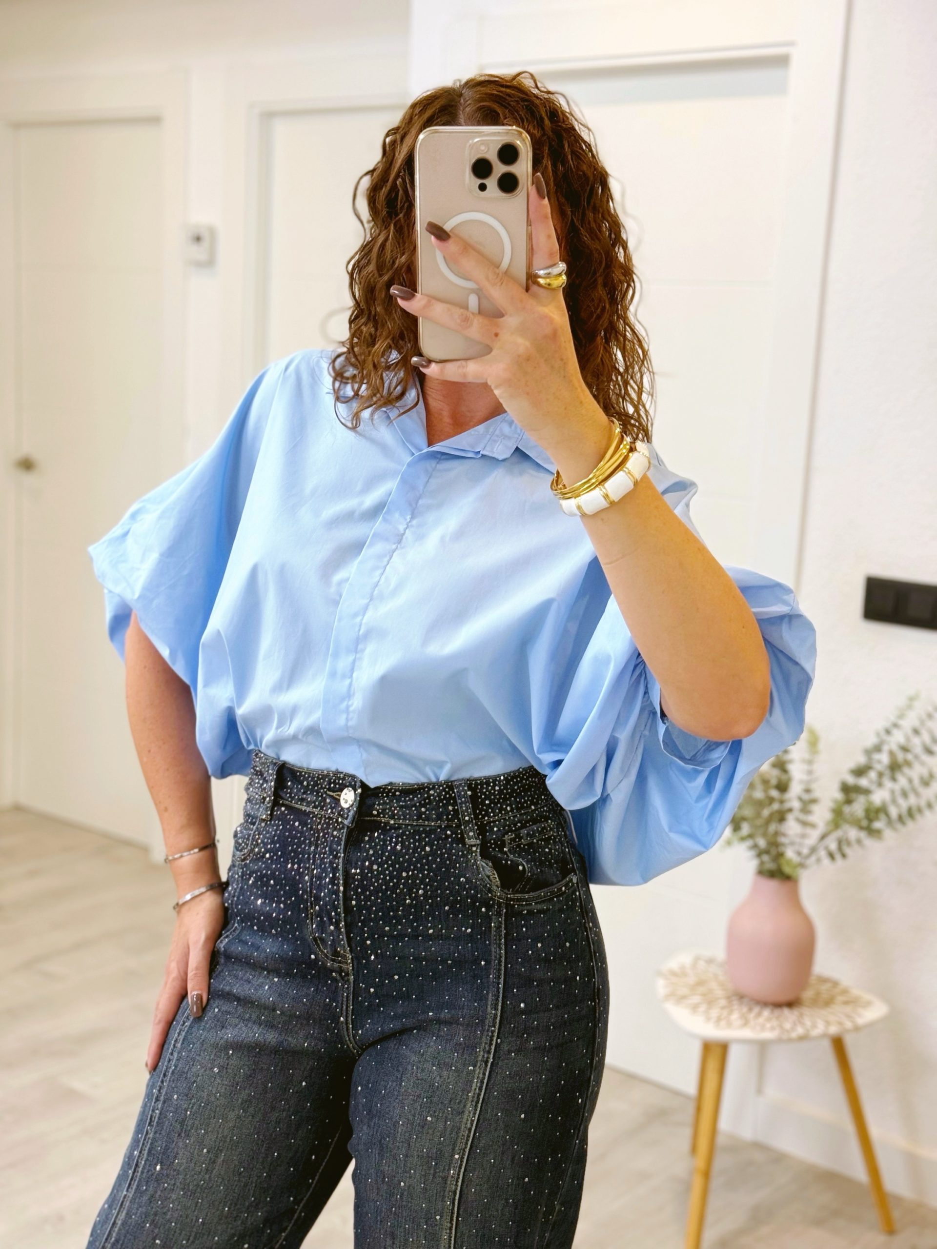 CAMISA CANDY CELESTE