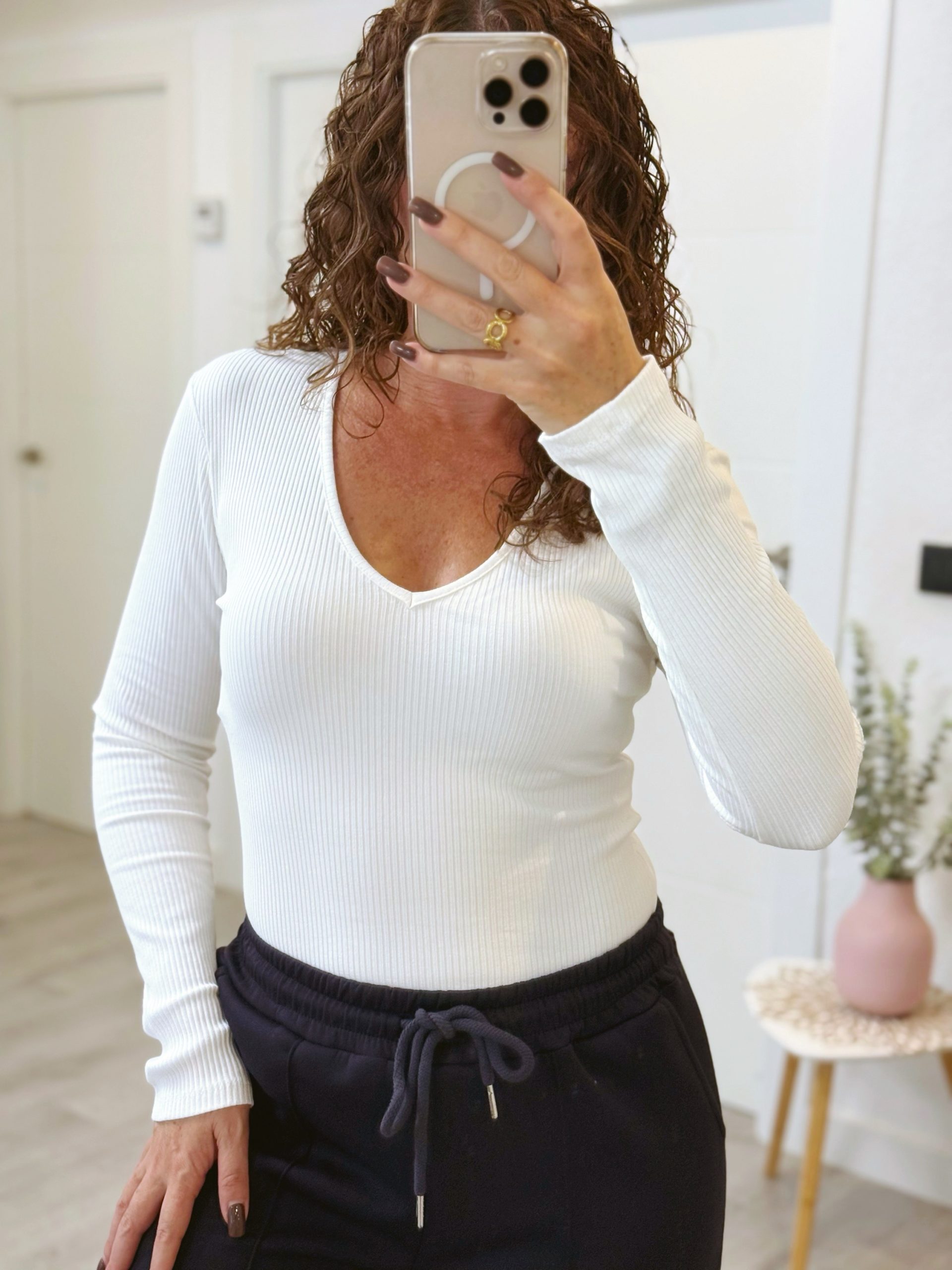 CAMISETA BÁSICA CANALÉ BLANCA