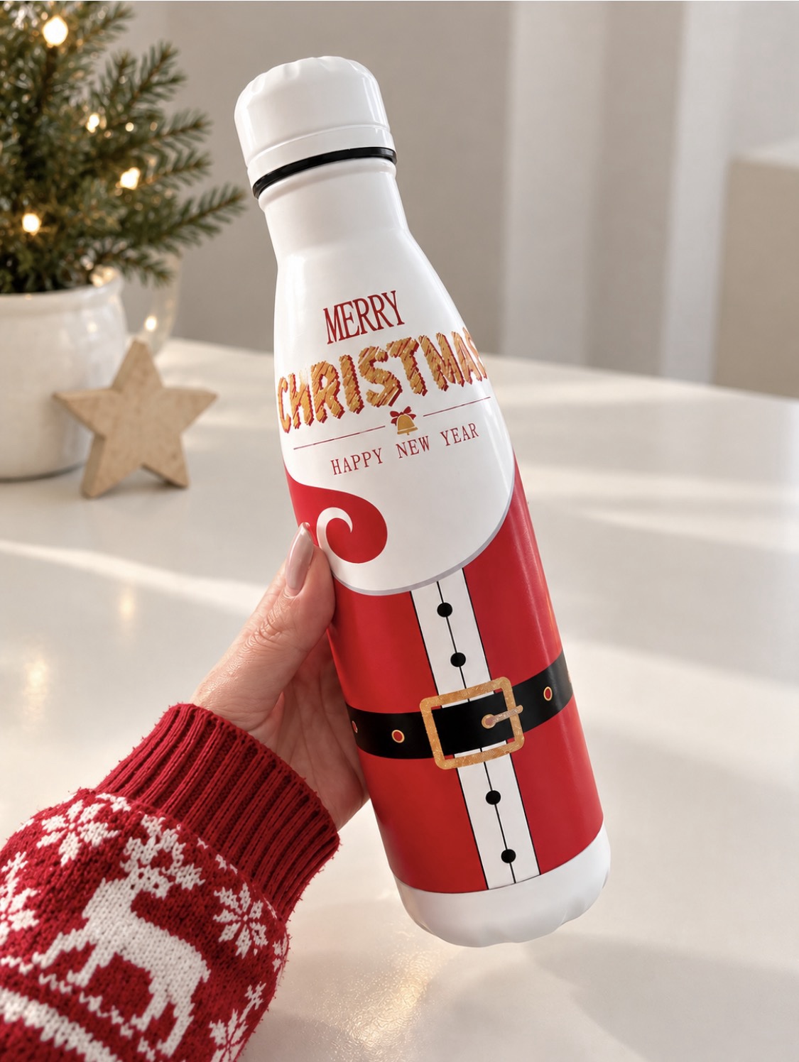 BOTELLA TÉRMICA MERRY CHRISTMAS